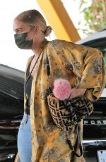ASHLEE SIMPSON at a Gas Station in Sherman Oaks 05/04/2021