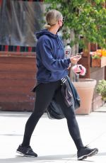 ASHLEE SIMPSON Leaves a Gym in Los Angeles 05/11/2021