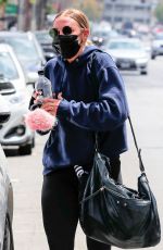 ASHLEE SIMPSON Leaves a Gym in Los Angeles 05/11/2021