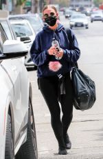 ASHLEE SIMPSON Leaves a Gym in Los Angeles 05/11/2021