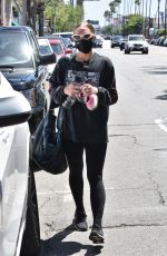 ASHLEE SIMPSON Leaves a Gym in Los Angeles 05/26/2021