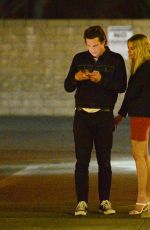 ASHLEY BENSON and Matthew Morton at a Dinner Date in Los Angeles 05/03/2021