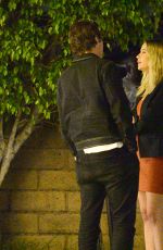ASHLEY BENSON and Matthew Morton at a Dinner Date in Los Angeles 05/03/2021
