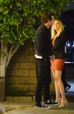 ASHLEY BENSON and Matthew Morton at a Dinner Date in Los Angeles 05/03/2021