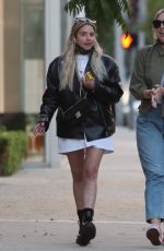 ASHLEY BENSON Out with Friend at Zinque Restaurant in West Hollywood 05/19/2021