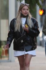 ASHLEY BENSON Out with Friend at Zinque Restaurant in West Hollywood 05/19/2021