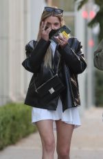 ASHLEY BENSON Out with Friend at Zinque Restaurant in West Hollywood 05/19/2021
