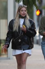 ASHLEY BENSON Out with Friend at Zinque Restaurant in West Hollywood 05/19/2021