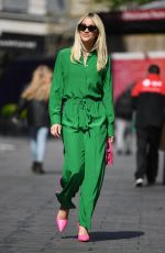 ASHLEY ROBERTS All in Green at Heart Radio in London 05/19/2021