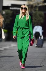 ASHLEY ROBERTS All in Green at Heart Radio in London 05/19/2021