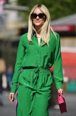 ASHLEY ROBERTS All in Green at Heart Radio in London 05/19/2021