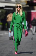 ASHLEY ROBERTS All in Green at Heart Radio in London 05/19/2021