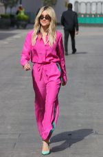 ASHLEY ROBERTS All in Pink at Heart Radio in London 05/06/2021