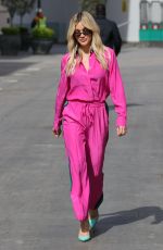 ASHLEY ROBERTS All in Pink at Heart Radio in London 05/06/2021