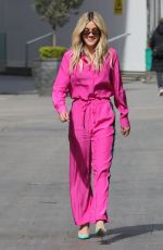 ASHLEY ROBERTS All in Pink at Heart Radio in London 05/06/2021