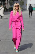ASHLEY ROBERTS All in Pink at Heart Radio in London 05/06/2021