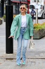ASHLEY ROBERTS Arrives at Global Radio in London 05/04/2021