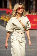ASHLEY ROBERTS Arrives at Heart Radio in London 05/11/2021