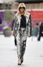 ASHLEY ROBERTS Arrives at Heart Radio in London 05/26/2021