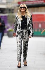 ASHLEY ROBERTS Arrives at Heart Radio in London 05/26/2021