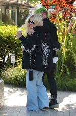 AVRIL LAVIGNE and Mod Sun Out for Coffee in Malibu 05/11/2021