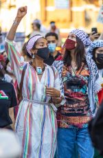 BELLA HADID at Palestinian Rally in New York 05/15/2021