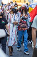 BELLA HADID at Palestinian Rally in New York 05/15/2021