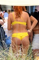 BELLA THORNE in Bikinis at a Photoshoot on the Beach in Miami 05/07/2021