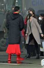 BITSIE TULLOCH on the Set of Superman in Vancouver 05/04/2021