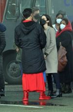 BITSIE TULLOCH on the Set of Superman in Vancouver 05/04/2021