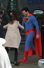 BITSIE TULLOCH on the Set of Superman in Vancouver 05/04/2021