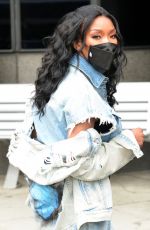 BRANDY NORWOOD Arrives at a Meeting in Los Angeles 05/13/2021