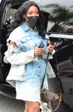 BRANDY NORWOOD Arrives at a Meeting in Los Angeles 05/13/2021