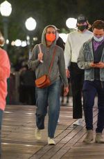 BRIE LARSON Out with Friends at Disneyland in Anaheim 05/19/2021