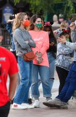 BRIE LARSON Out with Friends at Disneyland in Anaheim 05/19/2021