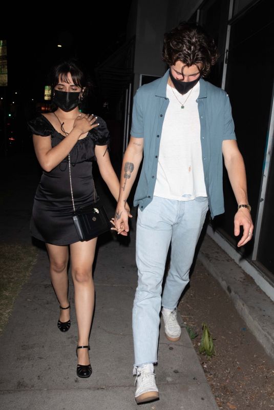 CAMILA CABELLO and Shawn Mendes at Nice Guy in Los Angeles 05/07/2021