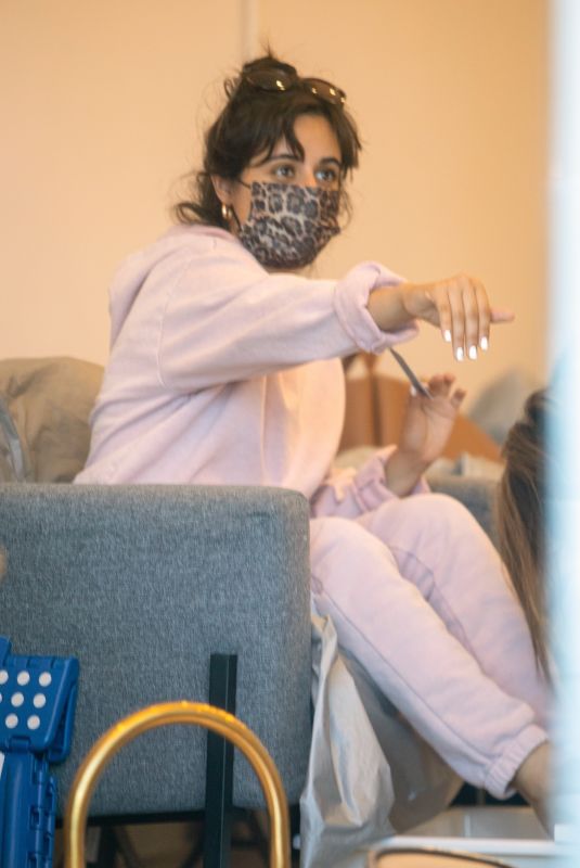 CAMILA CABELLO at a Nail Salon in West Hollywood 05/06/2021