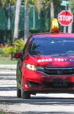 CAMILA CABELLO Ttaking Driving Lessons in Miami 04/30/2021