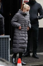 CAMILLE RAZAT on the Set of Emily in Paris in Paris 05/14/2021
