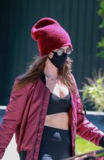 CARA DELEVINGNE Leaves Pilates Class in Los Angeles 05/05/2021