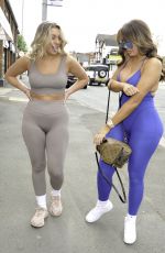CHLOE FERRY and BETHAN KERSHAW in Tights at Doll Beauty HQ in Chester 05/06/2021
