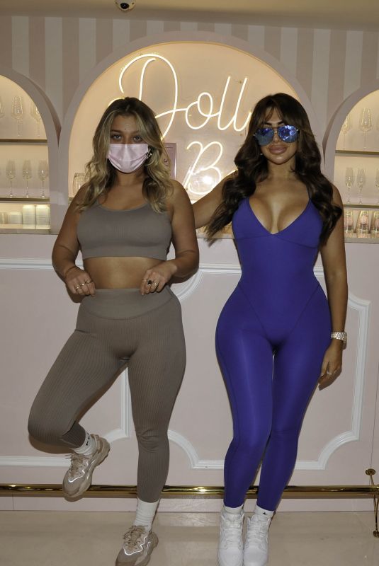 CHLOE FERRY and BETHAN KERSHAW in Tights at Doll Beauty HQ in Chester 05/06/2021