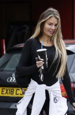 CHLOE SIMS Leaves a Gym in Essex 05/25/2021