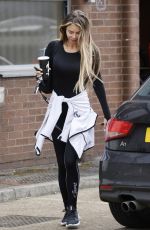 CHLOE SIMS Leaves a Gym in Essex 05/25/2021