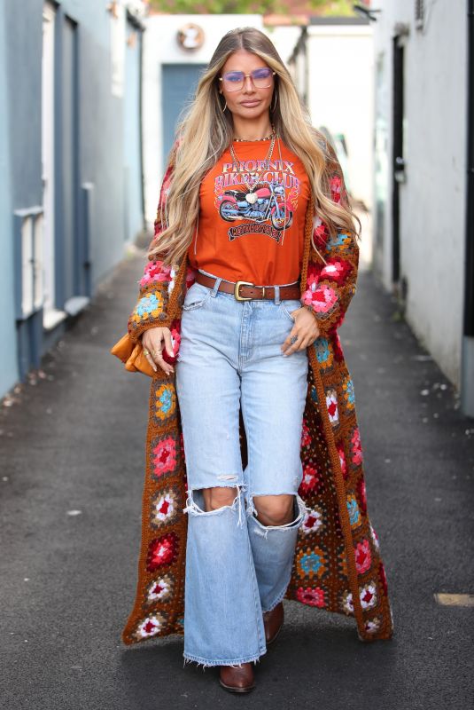 CHLOE SIMS on the Set of The Only Way is Essex 05/15/2021