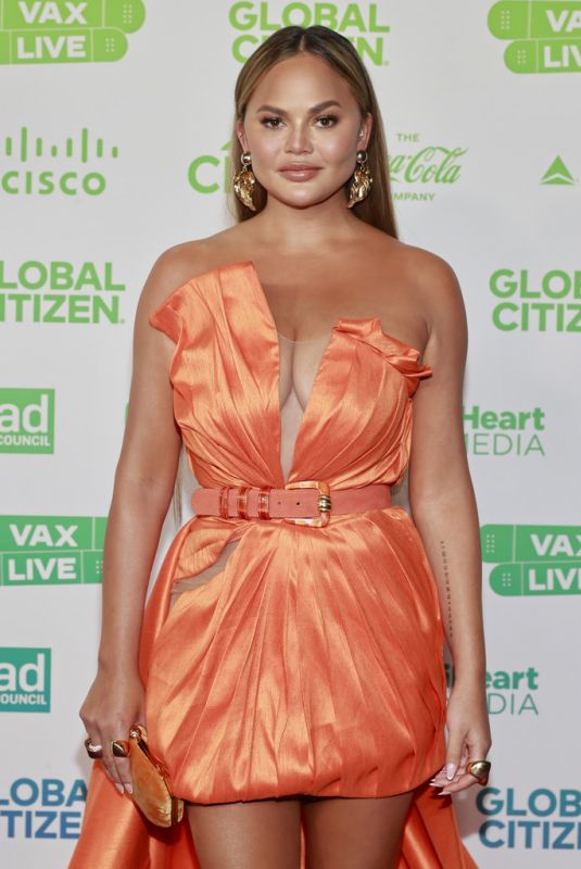 CHRISSY TEIGEN at Global Citizen Vax Live in Inglewood 05/02/2021