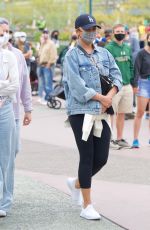 CHRISSY TEIGEN Out at Disneyland in Los Angeles 05/15/2021