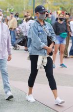 CHRISSY TEIGEN Out at Disneyland in Los Angeles 05/15/2021