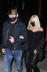 CHRISTINA AGUILERA Night Out in Malibu 05/20/201