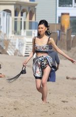 CHRISTINE CHIU and JAIME XIE at a Beach Party in Malibu 05/11/2021
